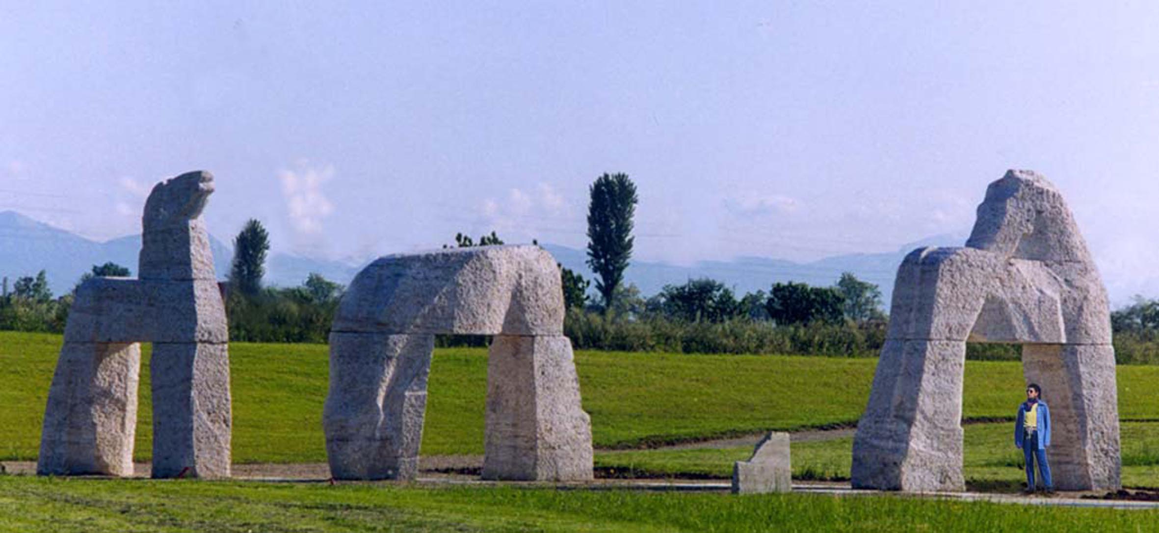 Costantino Morosin Cavalli Trilitici di Castelfranco-scultore